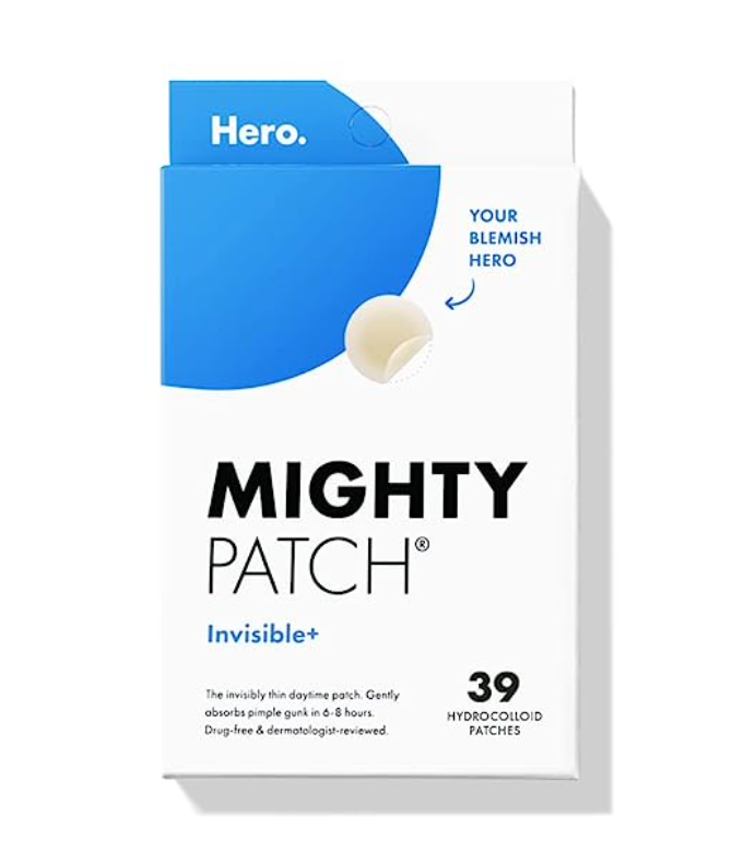 Mighty Patch Original from Hero Cosmetics - Hydrocolloid Acne Pimple Patch for Covering Zits and Blemishes, Spot Stickers for Face and Skin, Vegan-friendly and Not Tested on Animals (36 Count)