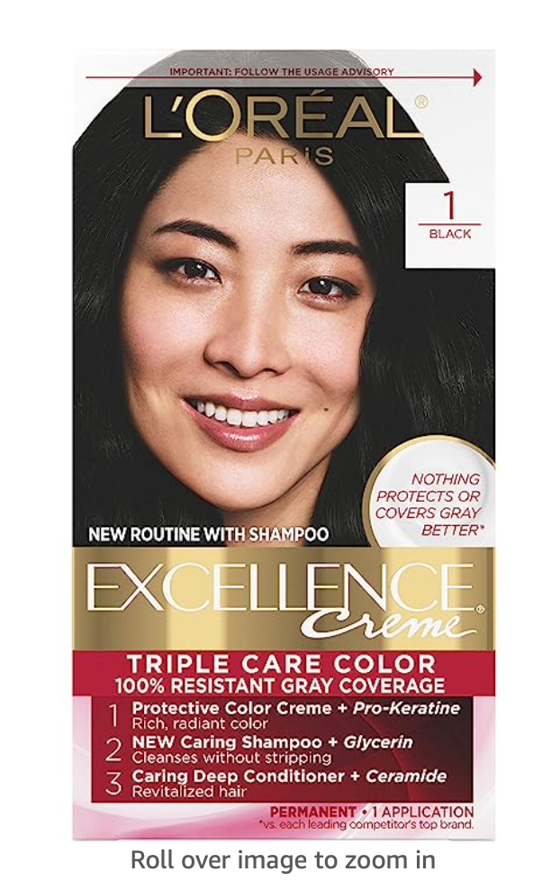 L'Oreal Paris Excellence Creme Permanent Triple Care Hair Color, 01 Extra Light Ash Blonde, Gray Coverage For Up to 8 Weeks, All Hair Types, Pack of 1