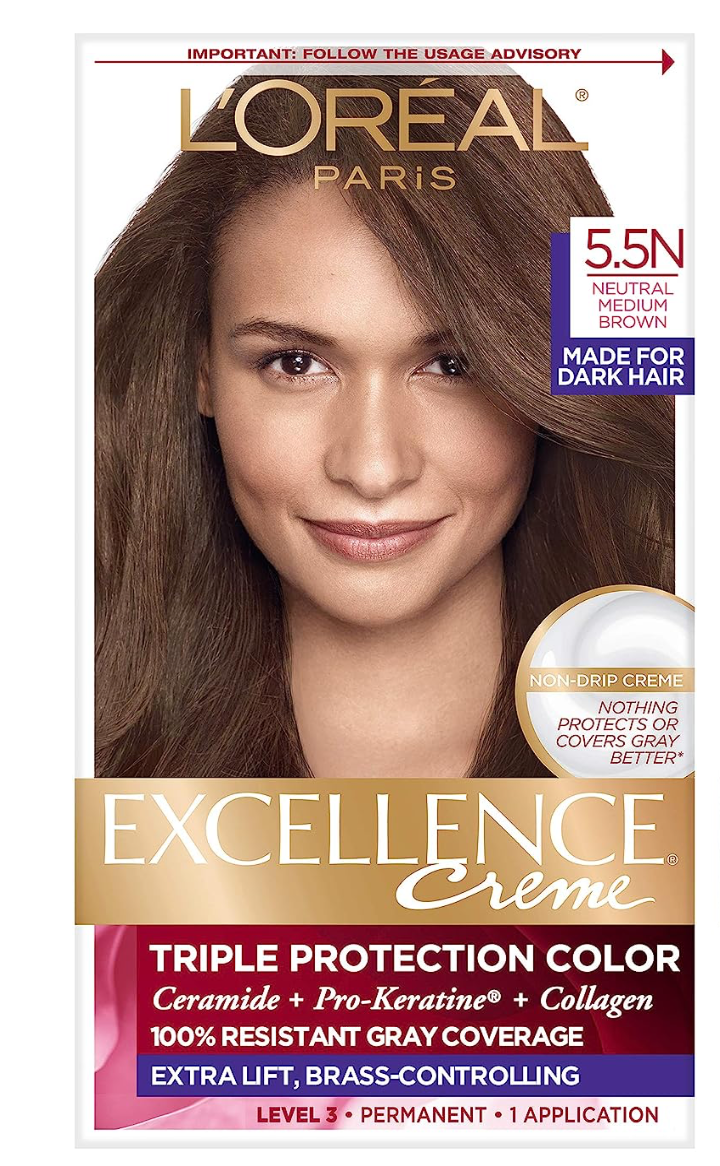 L'Oreal Paris Excellence Creme Permanent Triple Care Hair Color, 01 Extra Light Ash Blonde, Gray Coverage For Up to 8 Weeks, All Hair Types, Pack of 1