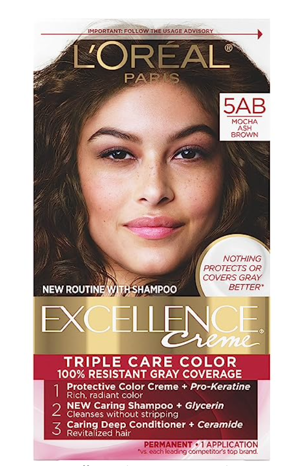 L'Oreal Paris Excellence Creme Permanent Triple Care Hair Color, 01 Extra Light Ash Blonde, Gray Coverage For Up to 8 Weeks, All Hair Types, Pack of 1