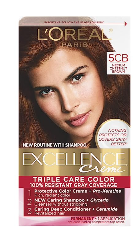 L'Oreal Paris Excellence Creme Permanent Triple Care Hair Color, 01 Extra Light Ash Blonde, Gray Coverage For Up to 8 Weeks, All Hair Types, Pack of 1